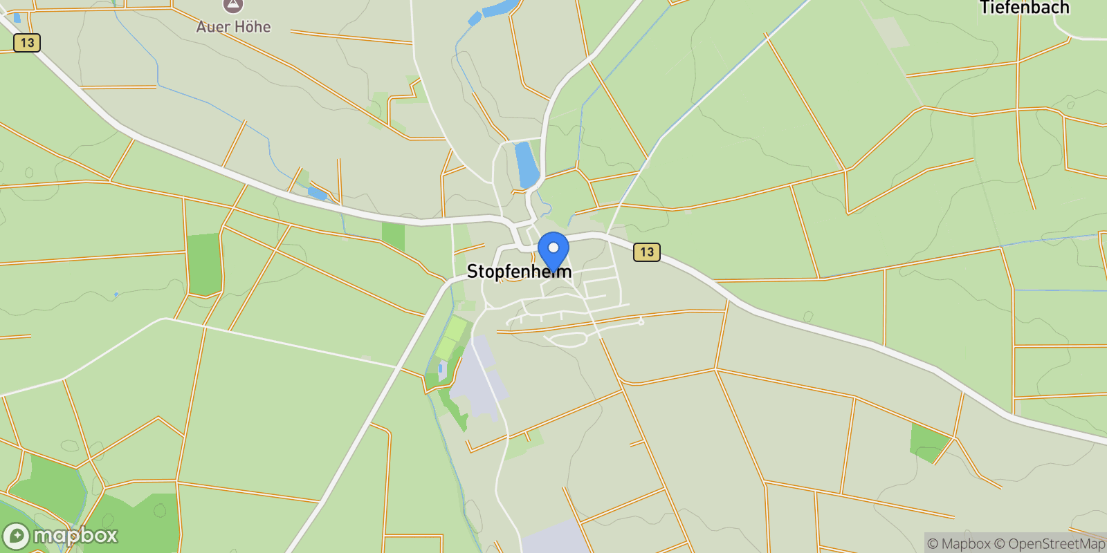 Map showing 91792 Ellingen-Stopfenheim, Germany, Ellingen, Bavaria, Germany.