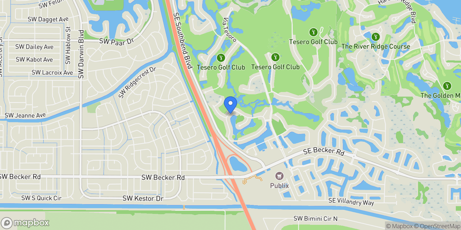 Map showing 207 SE Bella Strano, Port Saint Lucie, FL, 34984, USA, Port St. Lucie, Florida, United States.
