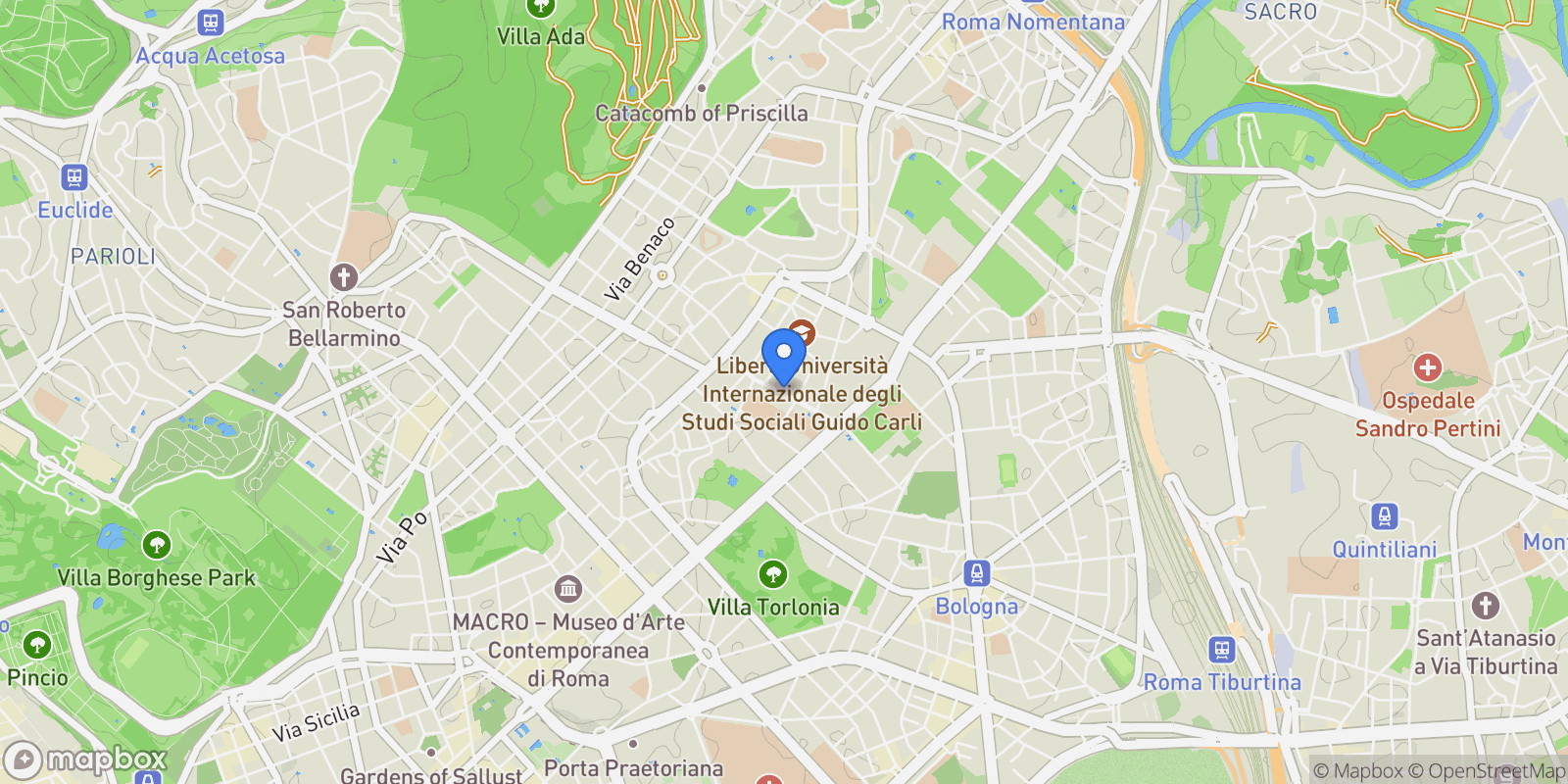 Map showing Roma Roma Gorizia 0, Rome, Lazio, Italy.
