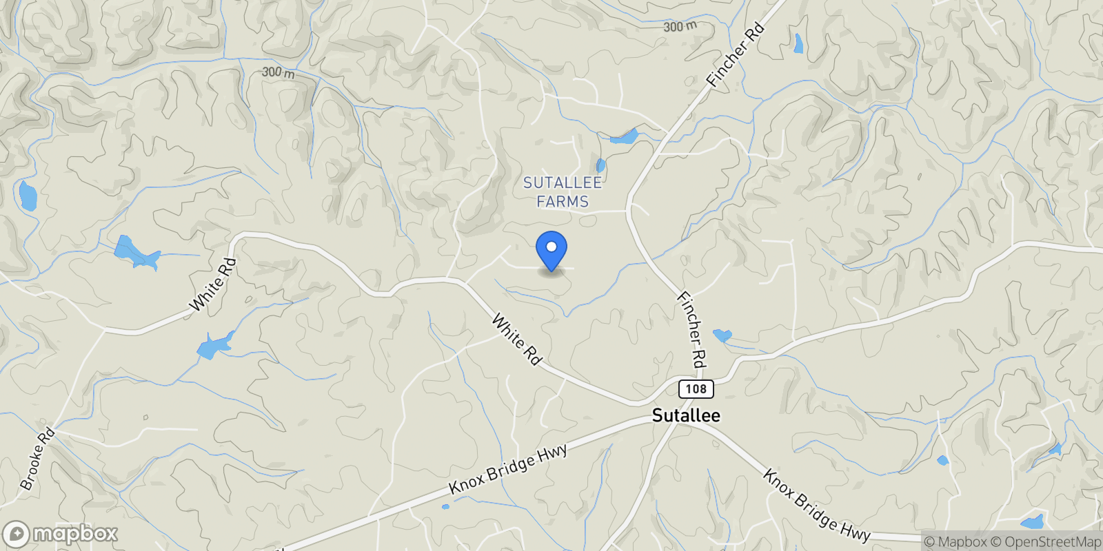 Map showing White, Georgia, United States.
