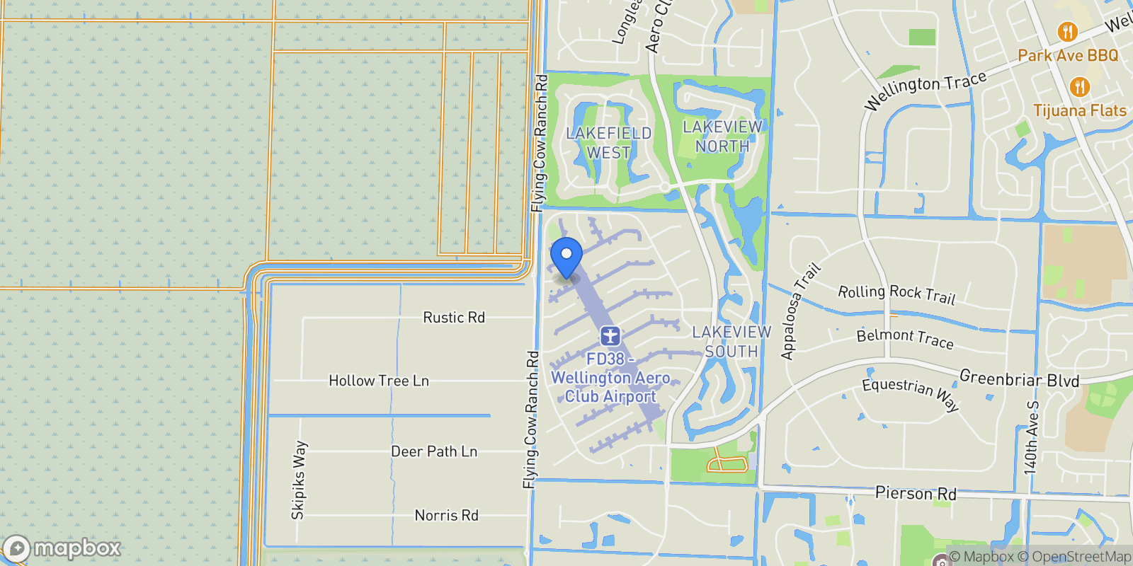 Map showing 15850 Britten Lane, Wellington, FL, 33414, USA, Wellington, Florida, United States.
