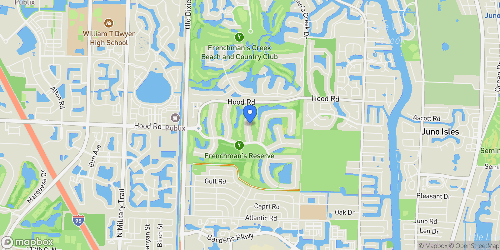 Map showing 320 Charroux Drive, Palm Beach Gardens, FL, 33410, USA, Palm Beach Gardens, Florida, United States.