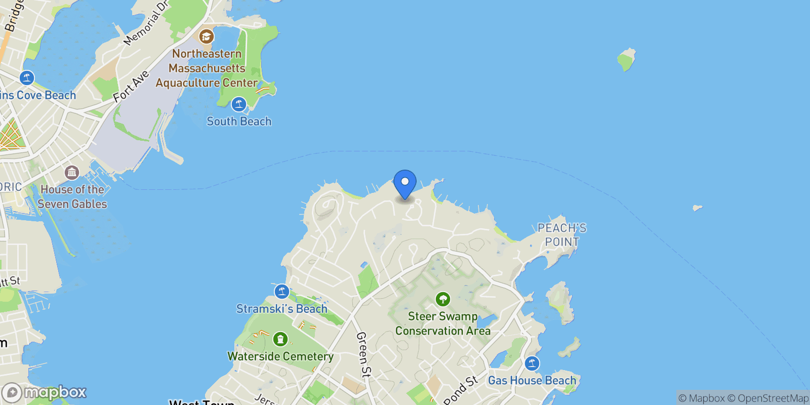 Map showing 4 Broadmere Way, Marblehead, MA, 01945, Marblehead, Massachusetts, United States.
