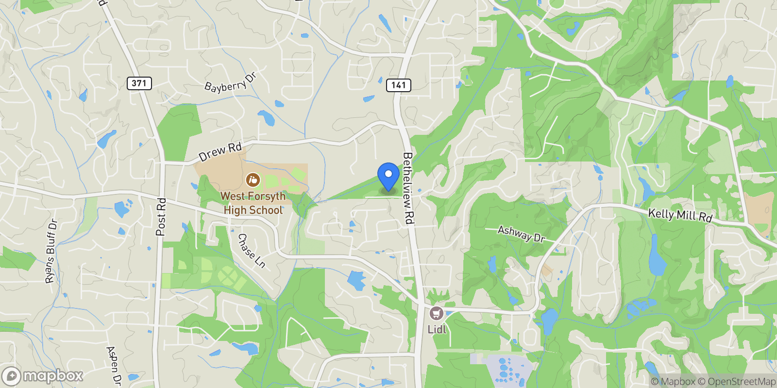 Map showing Cumming, Georgia, United States.