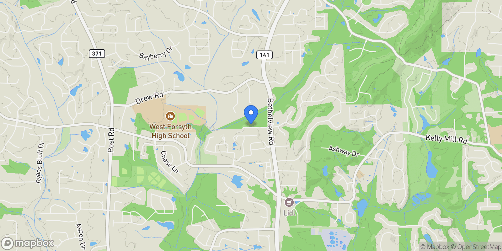 Map showing Cumming, Georgia, United States.