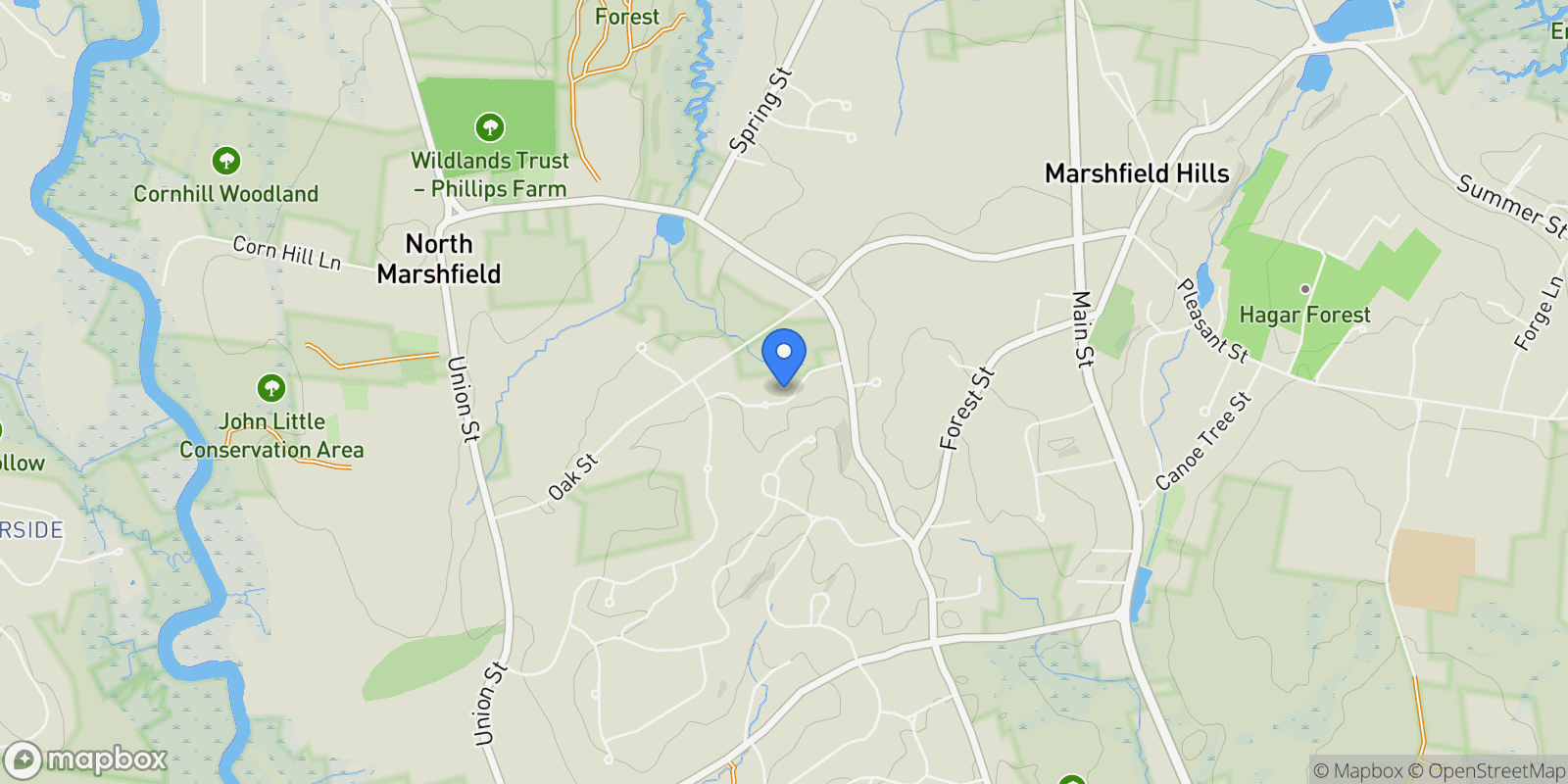 Map showing 91 Metacomet Way, Marshfield, MA, 02050, USA, Marshfield, Massachusetts, United States.
