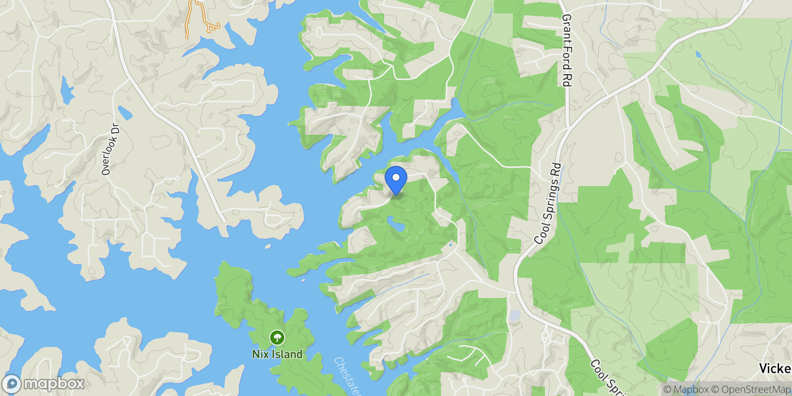 Map showing Gainesville, Georgia, United States.