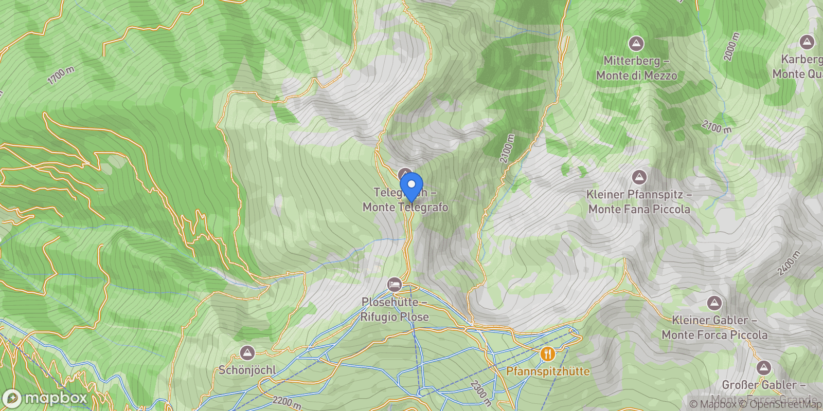 Map showing Valle Isarco-Eisacktal Luson-Luesen #6 0, Trentino-South Tyrol, Italy.