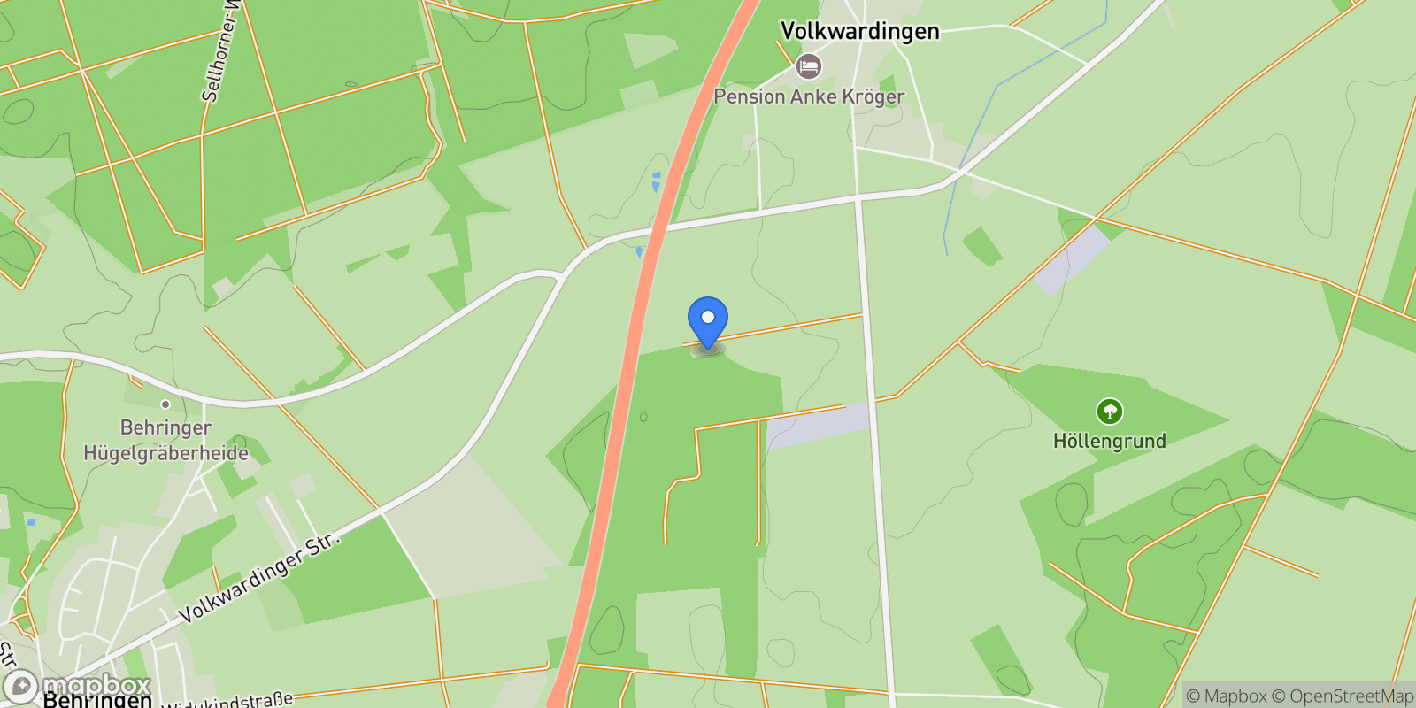 Map showing Bispingen, Lower Saxony, Germany.