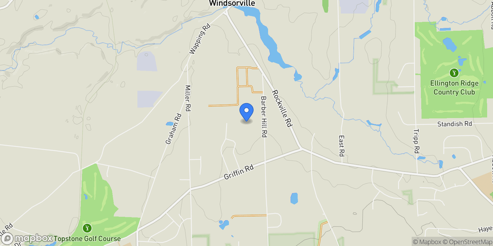 Map showing 40 Barber Hill Road, East Windsor, CT, 06016, USA, East Windsor, Connecticut, United States.