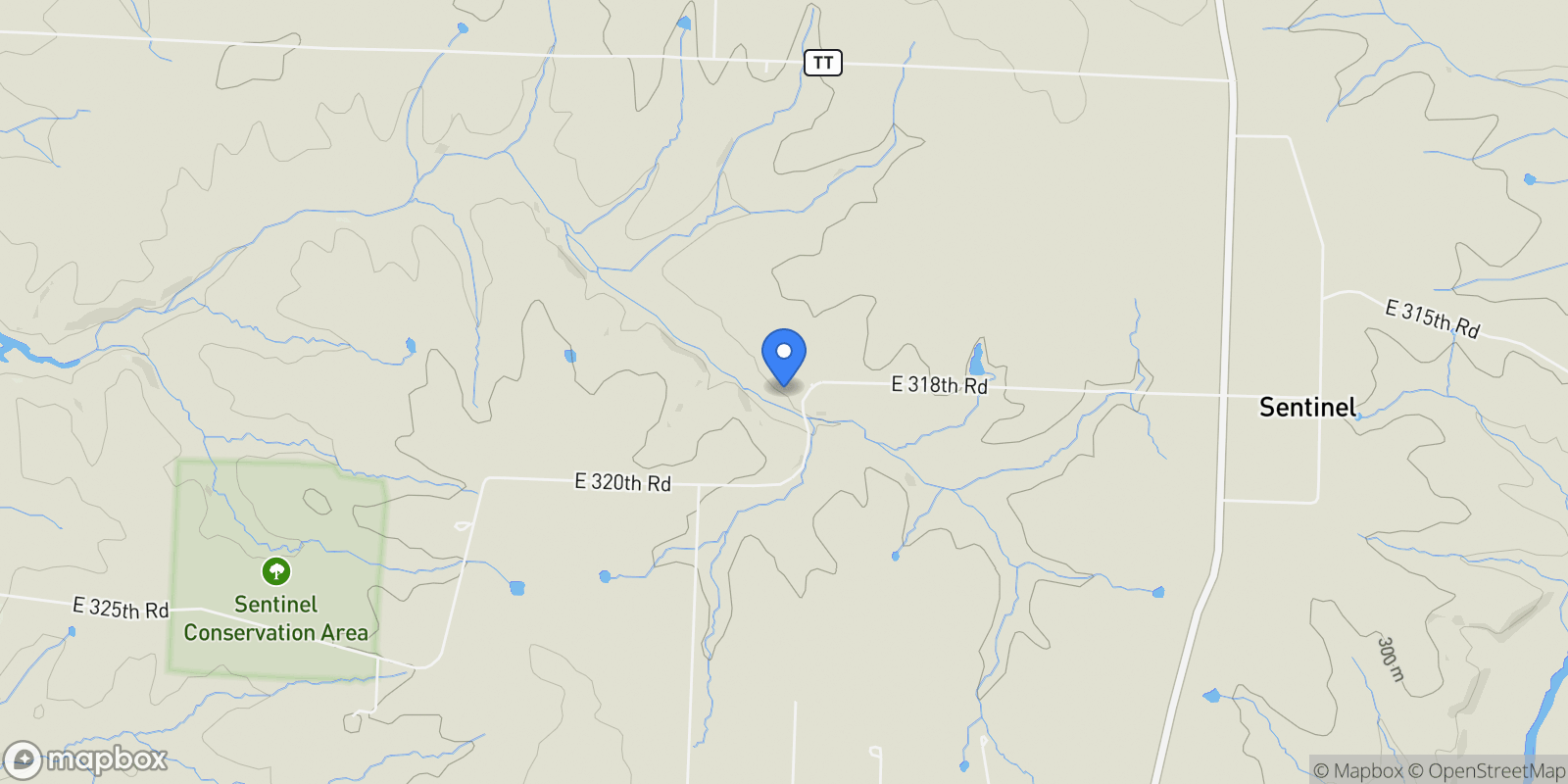 Map showing 3176 S 170th Road, Polk, MO 65727, Bolivar, Missouri, United States.