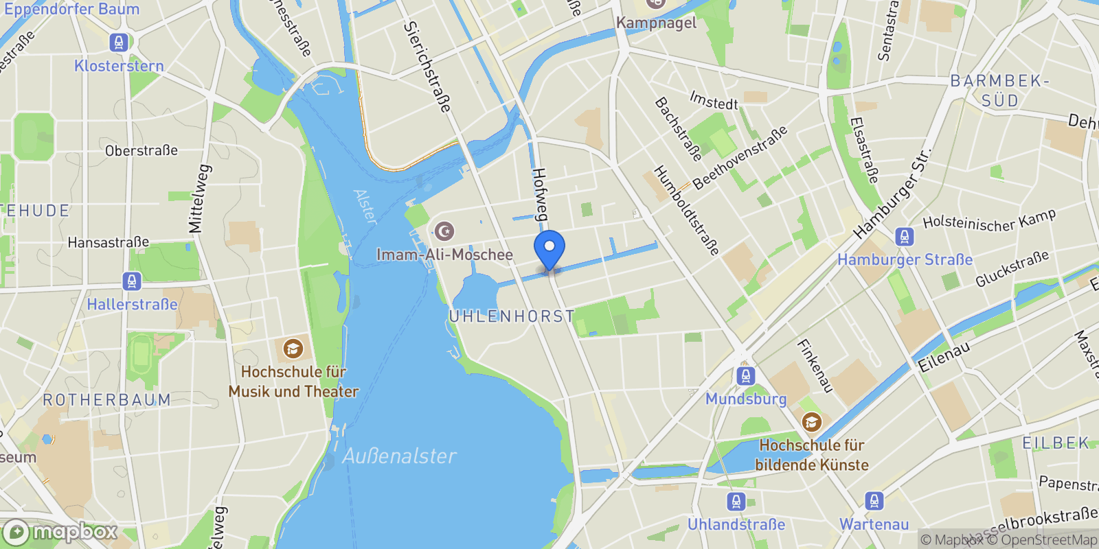 Map showing Hamburg, Hamburg, Germany.