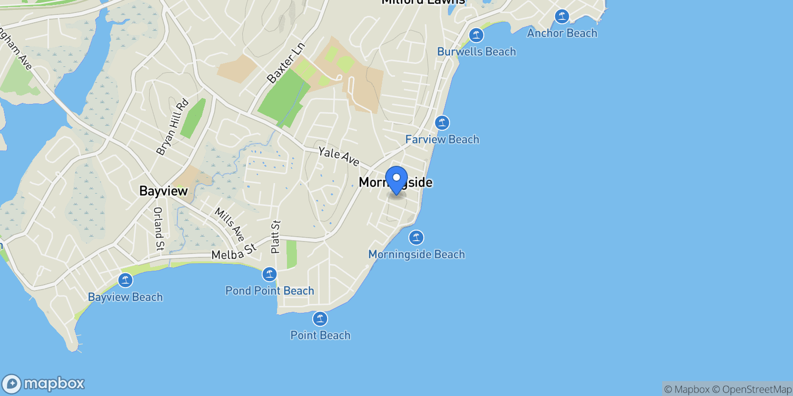 Map showing 34 Orchard Road, Milford, CT, 06460, USA, Milford, Connecticut, United States.