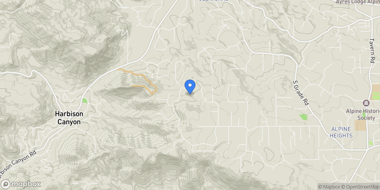Map showing 328 AMY WAY, Alpine, CA 91901, Alpine, California, United States.