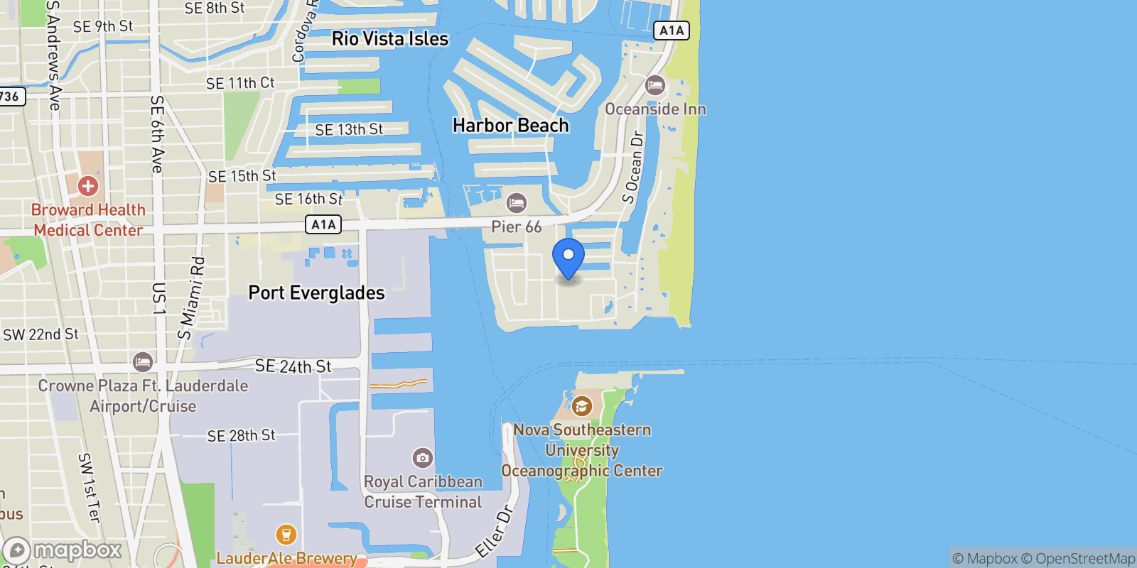 Map showing 2512 Barbara Drive, Fort Lauderdale, FL, 33316, USA, Fort Lauderdale, Florida, United States.