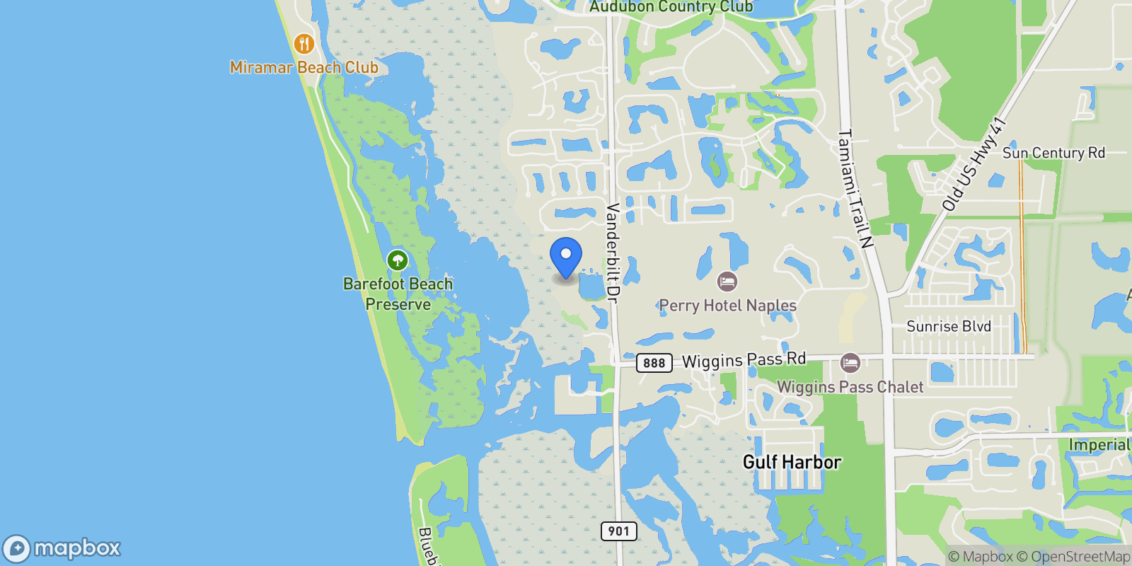 Map showing 13935 OLD COAST RD, #606, Naples, FL, 34110, USA, Bonita Springs, Florida, United States.