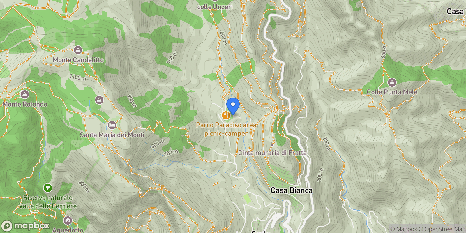Map showing Costiera Amalfitana Scala Senite 0, Campania, Italy.
