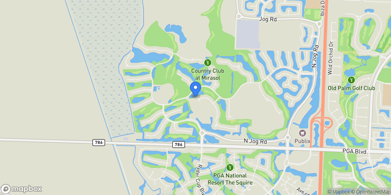 Map showing 154 Porto Vecchio Way, Palm Beach Gardens, FL, 33418, USA, Palm Beach Gardens, Florida, United States.