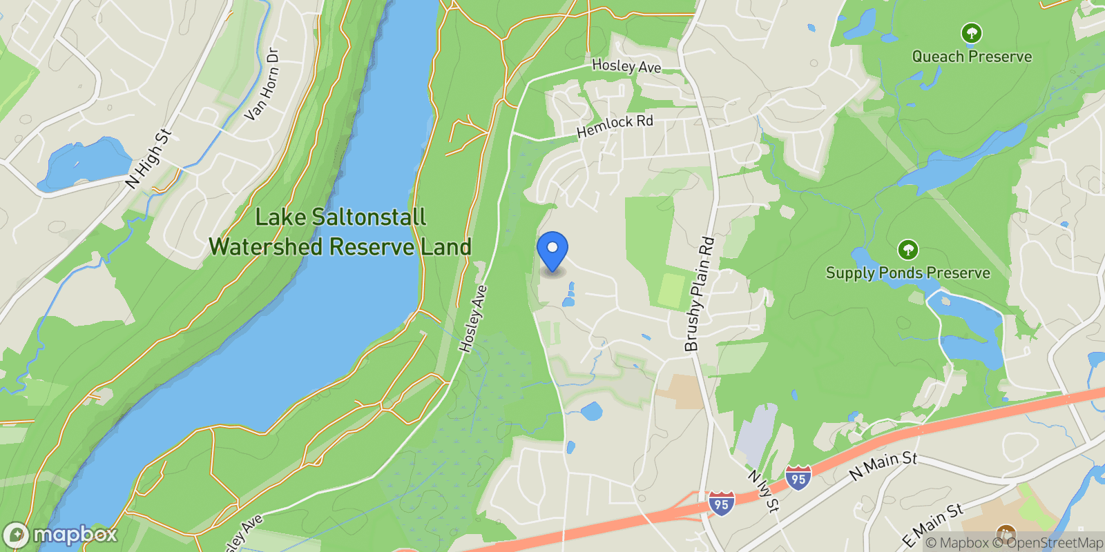 Map showing 175 Cherry Hill Road Lot 1, Branford, CT, 06405, Branford, Connecticut, United States.