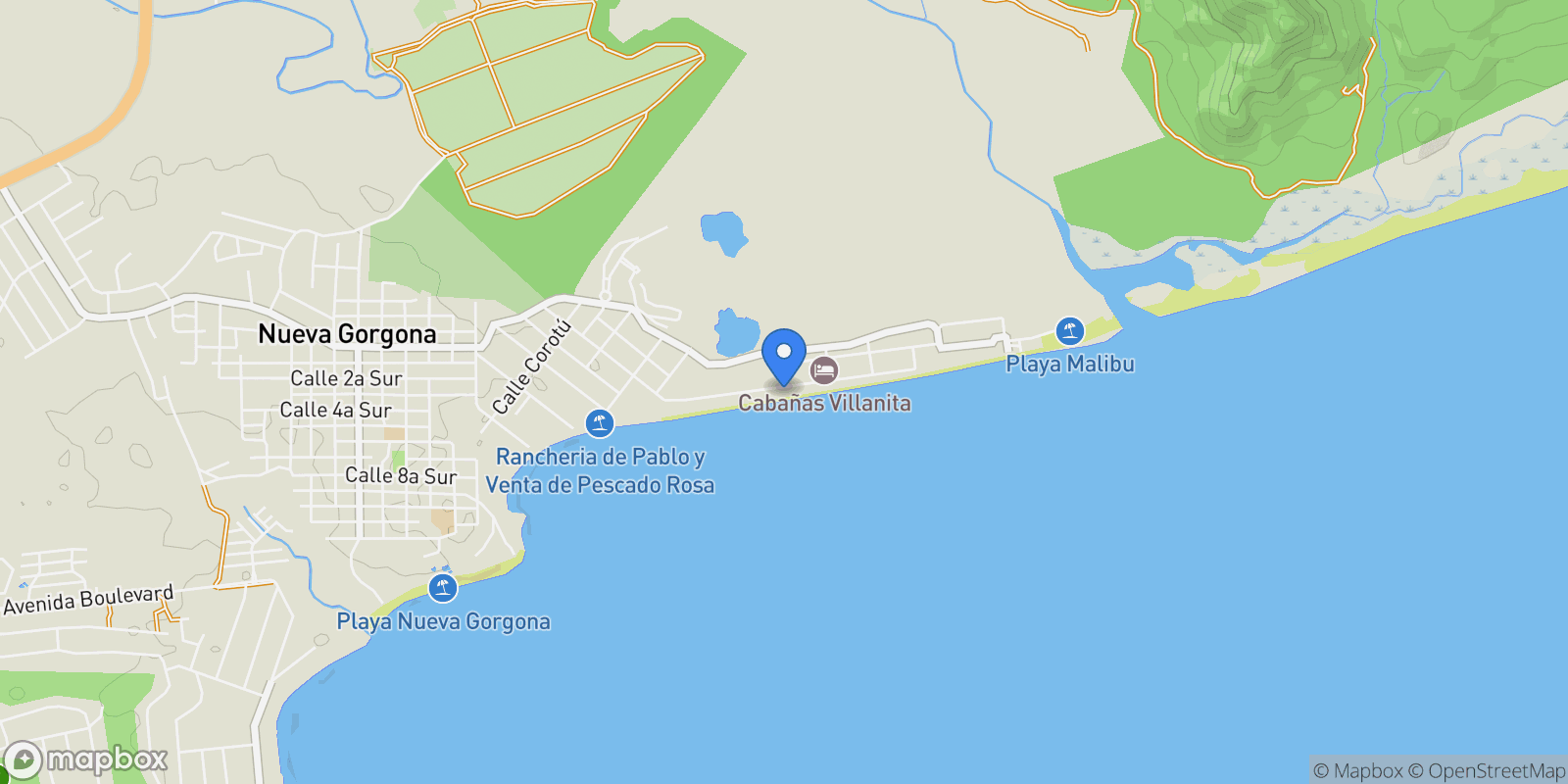 Map showing Chame AVENIDA A, Coloncito, Provincia de Panamá Oeste, Panama.