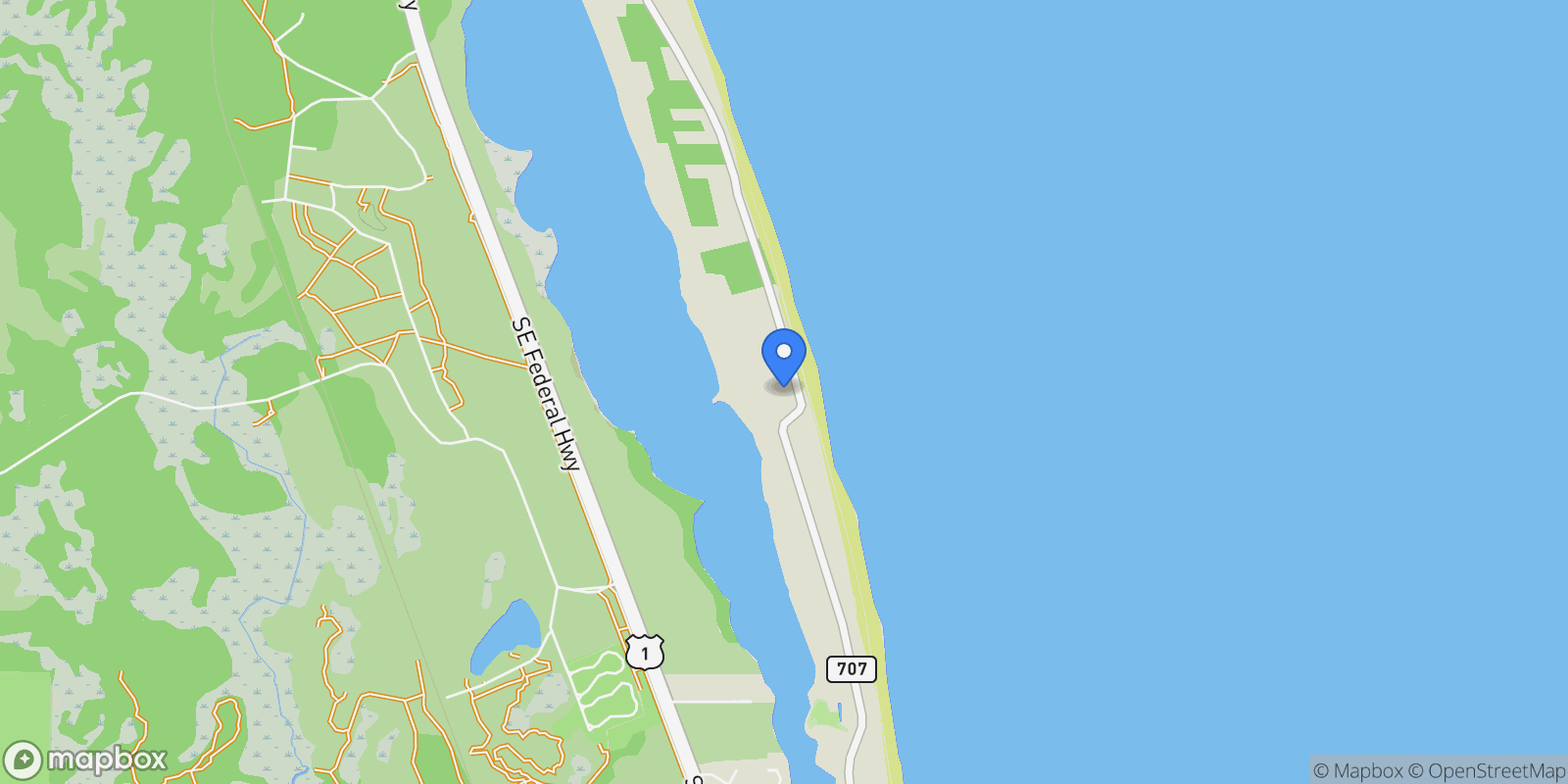 Map showing 398 S Beach Road, Jupiter Island, FL, 33455, USA, Hobe Sound, Florida, United States.
