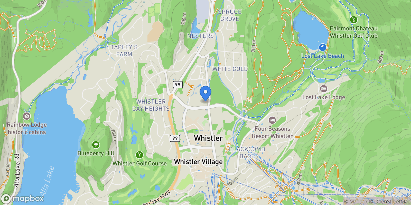 Map showing 4405 Blackcomb Way  204, Whistler, BC V8E 0X7, Whistler, British Columbia, Canada.