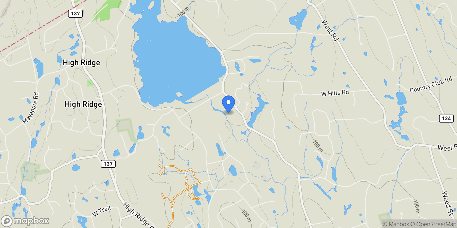Map showing 1580 Ponus Ridge, New Canaan, CT, 06840, USA, New Canaan, Connecticut, United States.