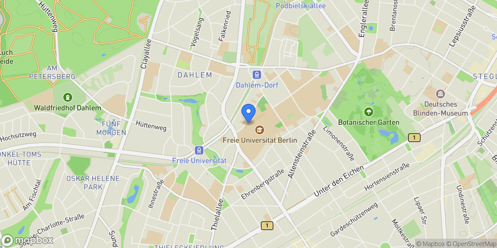 Map showing Berlin, Berlin, Germany.