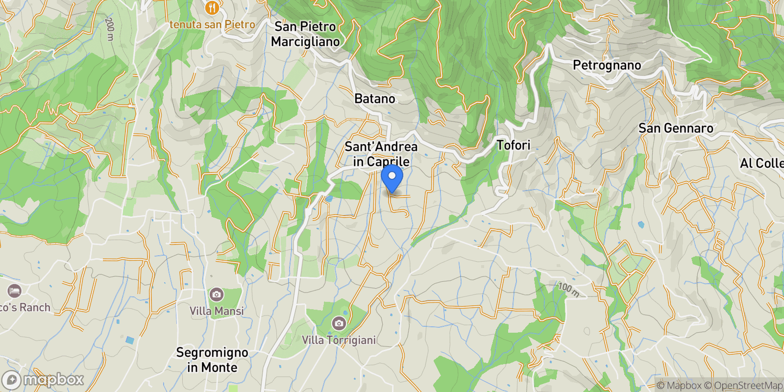 Map showing Capannori, Corte Franceschini, Tuscany, Italy.