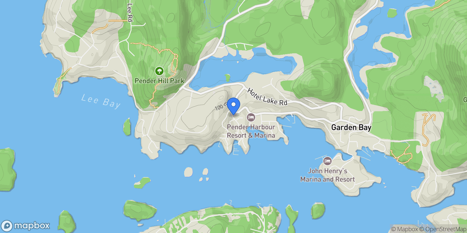 Map showing 4622 Sinclair Bay Road  40, Pender Harbour, BC V0N 1S1, Garden Bay, British Columbia, Canada.