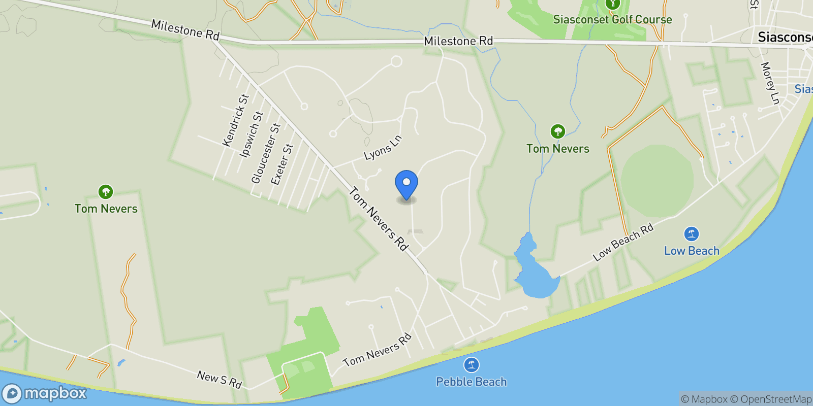 Map showing 14 Flintlock Road, Nantucket, MA, 02554, USA, Nantucket, Massachusetts, United States.
