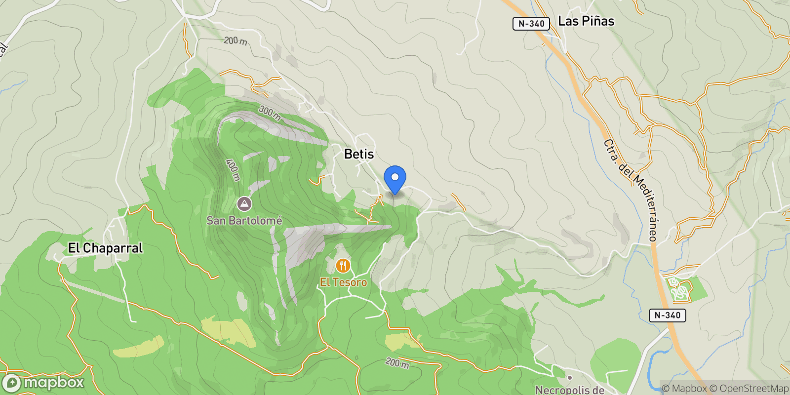 Map showing Betis, Tarifa, CADIZ, Tarifa, Tarifa, Andalusia, Spain.