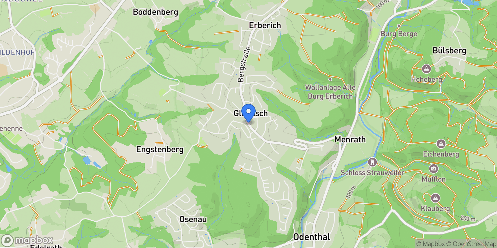 Map showing Odenthal, North Rhine-Westphalia, Germany.