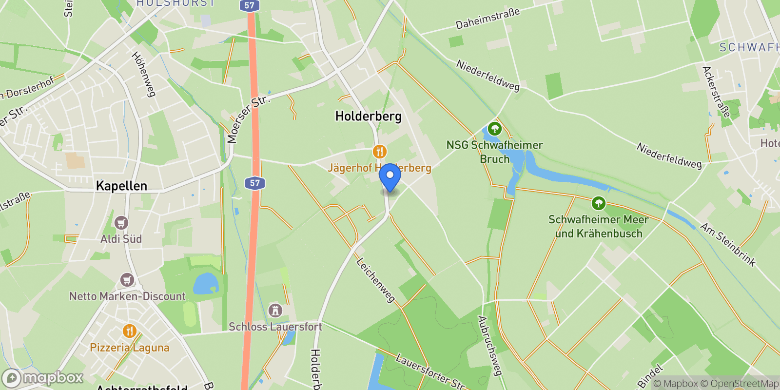 Map showing Moers, North Rhine-Westphalia, Germany.