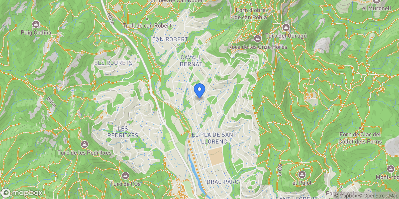 Map showing Cavall bernat, Matadepera, BARCELONA, Matadepera, Matadepera, Catalonia, Spain.