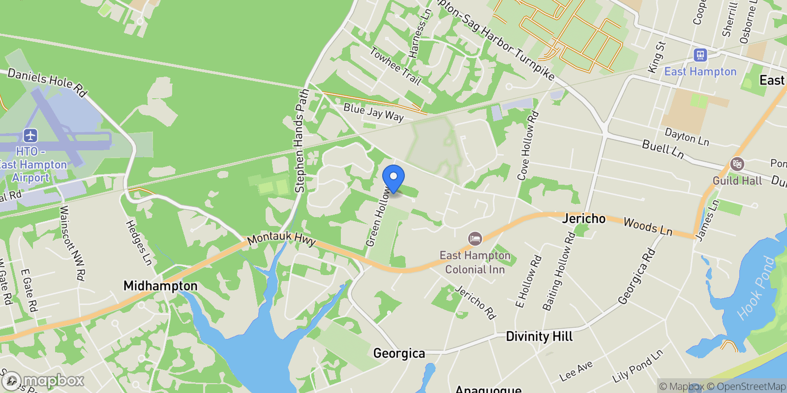 Map showing 4 Horse Meadow Lane, East Hampton, NY, 11937, USA, East Hampton, New York, United States.