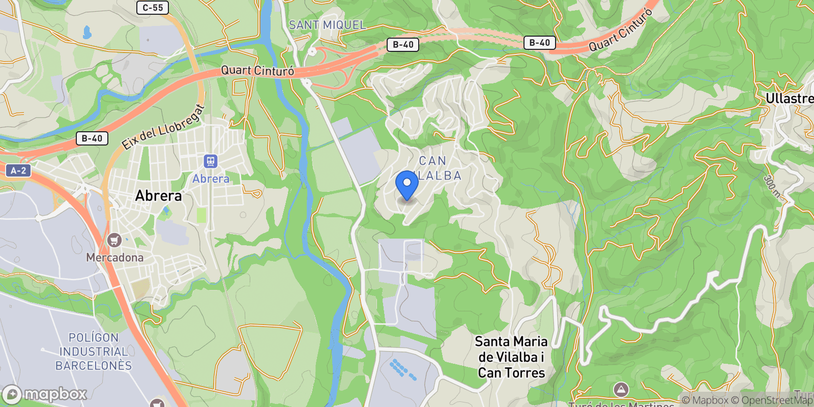 Map showing Can vialba, Abrera, BARCELONA, Abrera, Abrera, Catalonia, Spain.