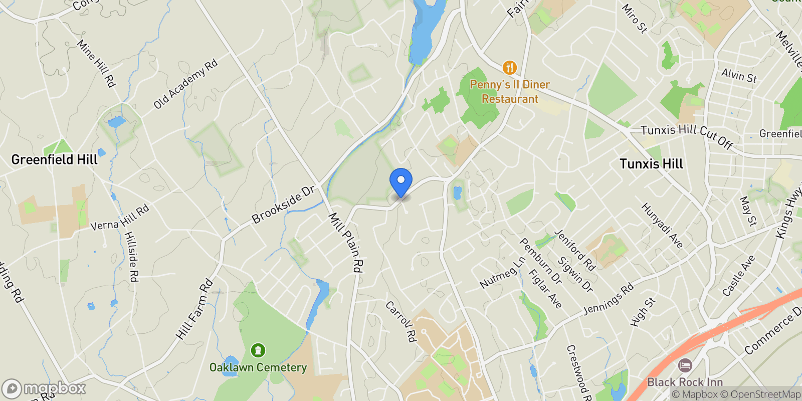 Map showing 1207 Stillson Road, Fairfield, CT, 06824, USA, Fairfield, Connecticut, United States.