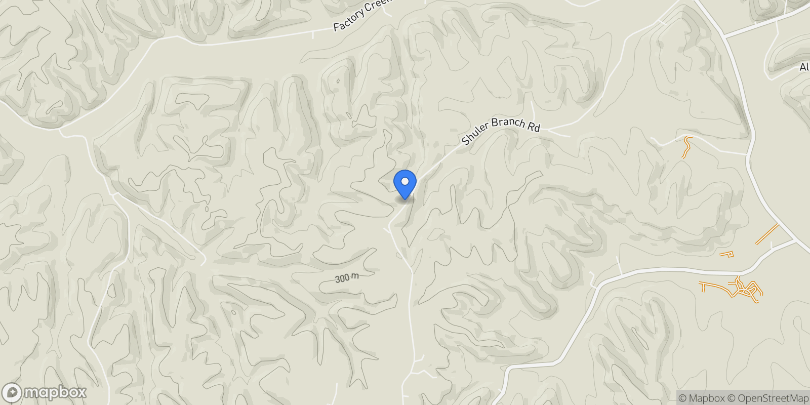 Map showing 2270 Shuler Branch Rd, Summertown, Tennessee, United States.