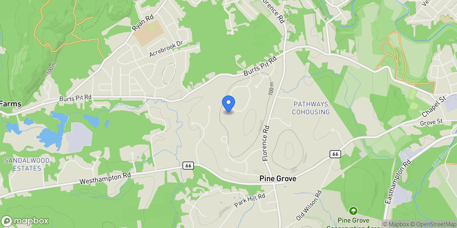 Map showing 167 Emerson Way, Northampton, MA, 01062, USA, Northampton, Massachusetts, United States.