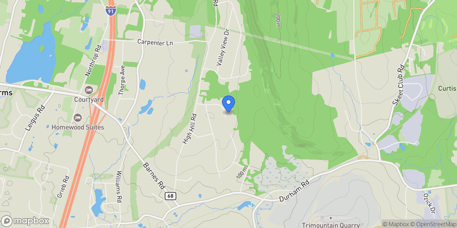 Map showing 16 Marie Lane, Wallingford, CT, 06492, USA, Wallingford, Connecticut, United States.