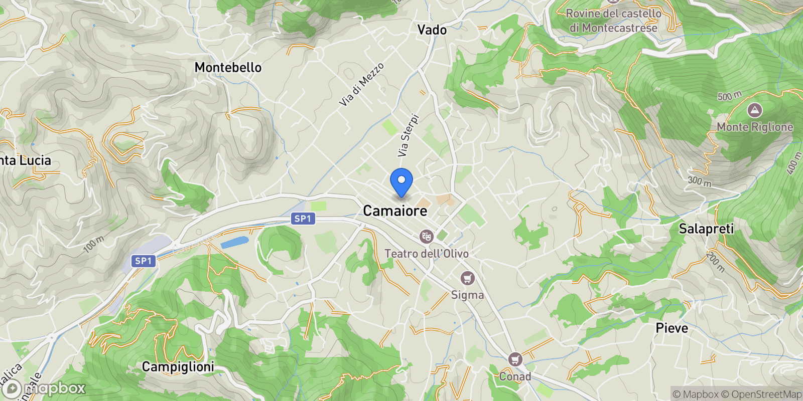 Map showing Camaiore, Camaiore, Tuscany, Italy.