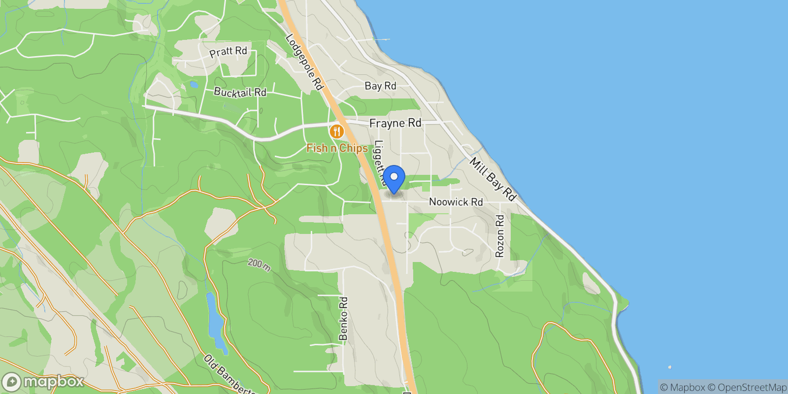 Map showing 667 Noowick Rd, Mill Bay, BC V8H 1G5, Mill Bay, British Columbia, Canada.