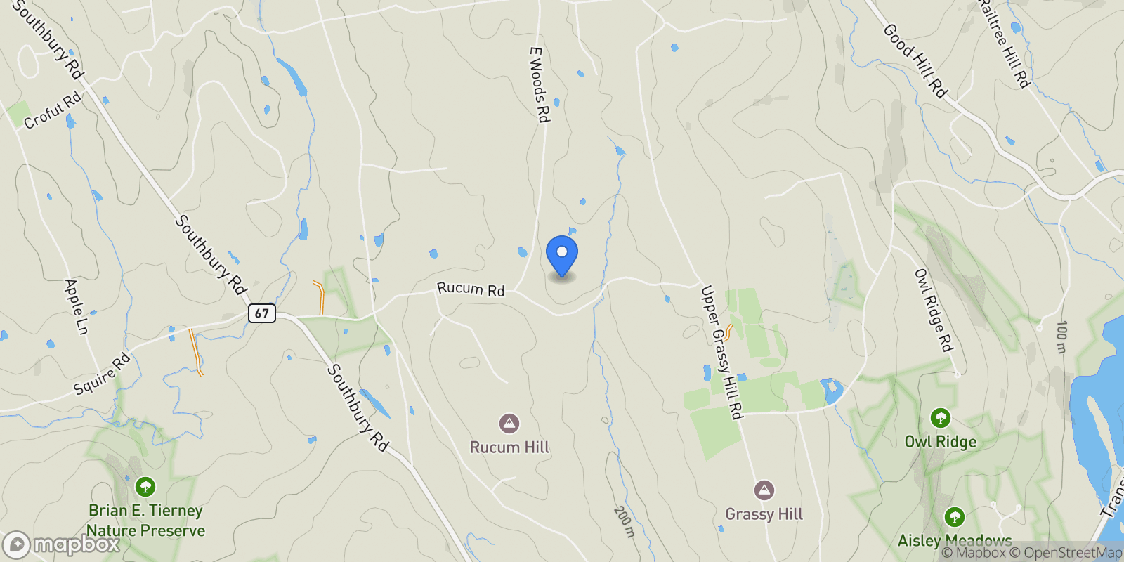 Map showing 88 Rucum Road, Roxbury, CT, 06783, USA, Roxbury, Connecticut, United States.