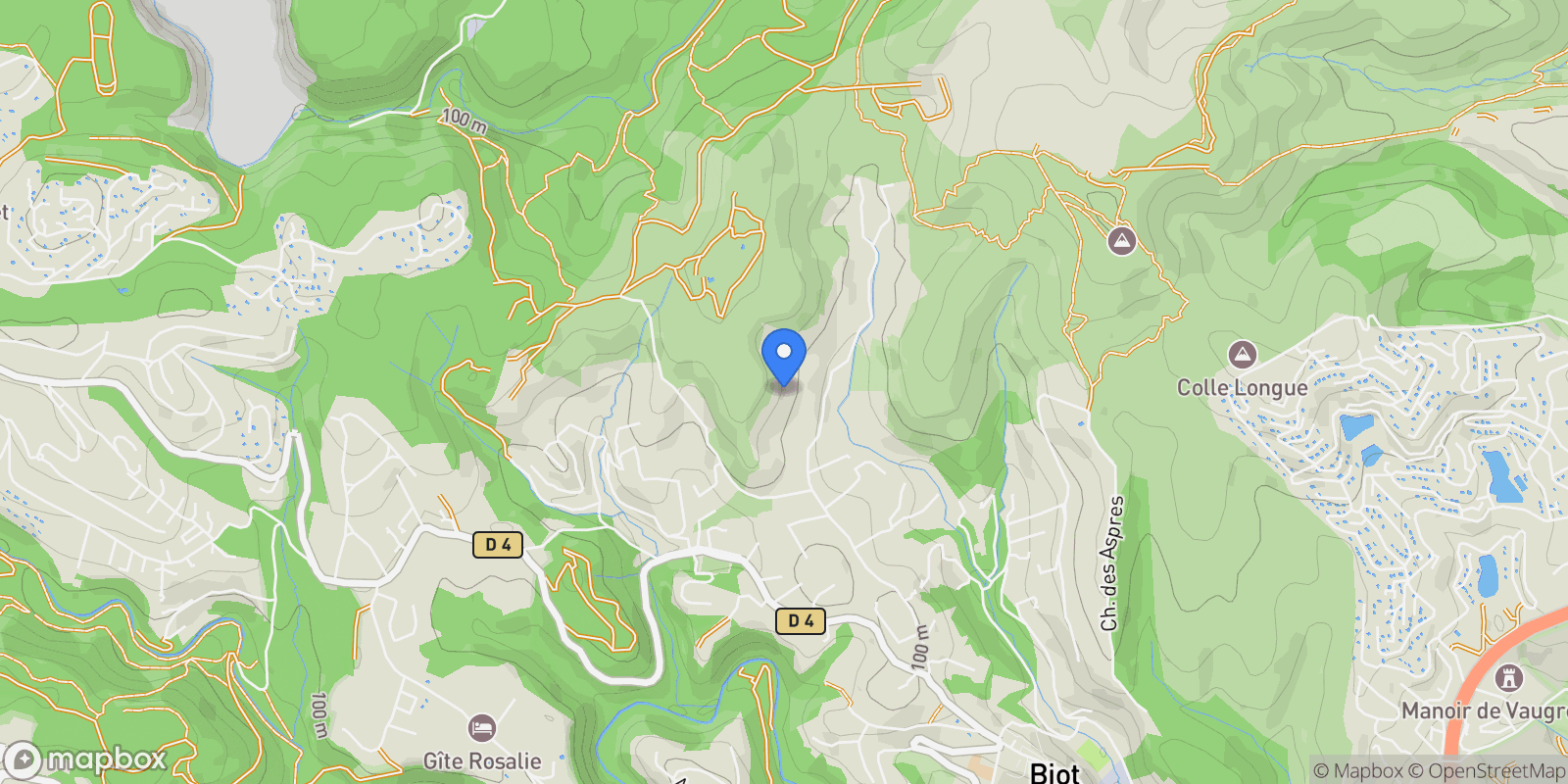 Map showing Biot, Provence-Alpes-Côte d'Azur, France.