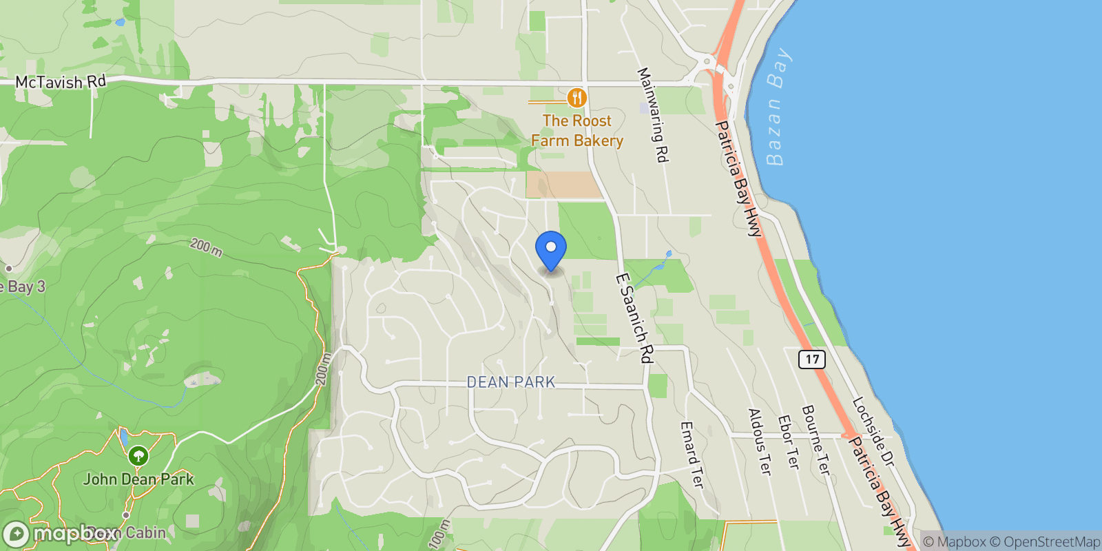 Map showing 8833 Haro Park Terr, North Saanich, BC V8L 3Z3, North Saanich, British Columbia, Canada.