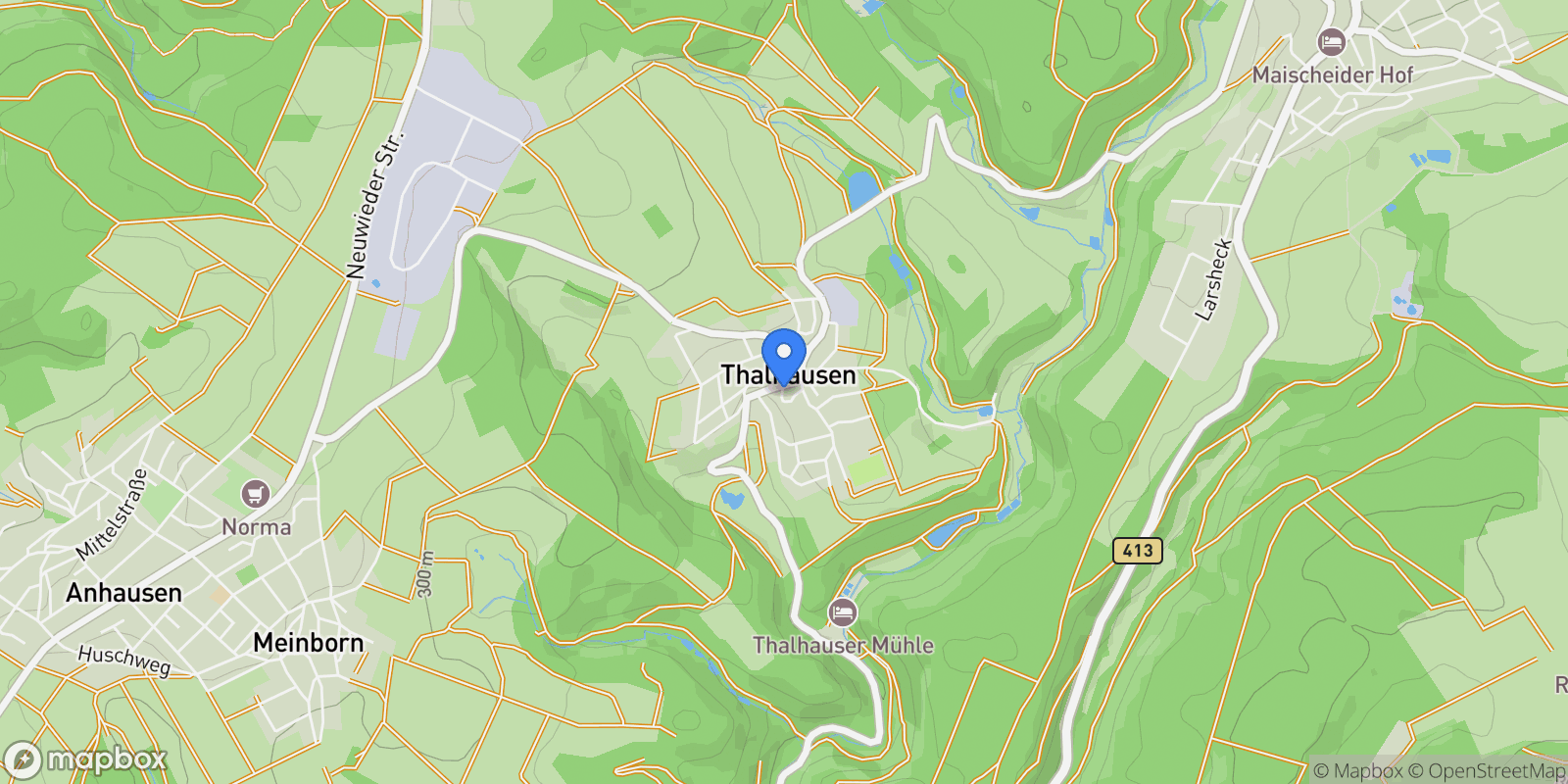 Map showing Thalhausen, Rhineland-Palatinate, Germany.