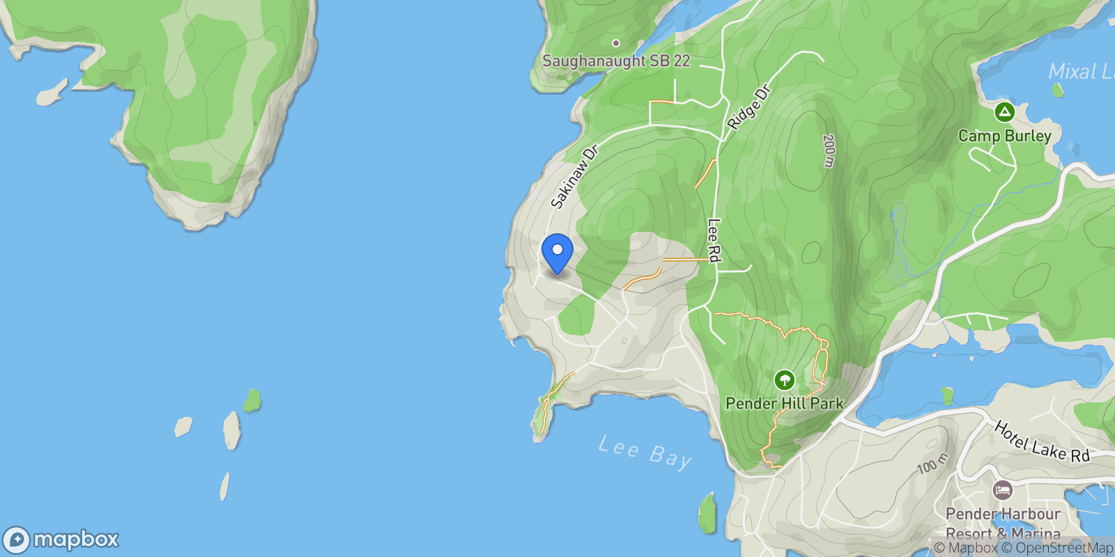 Map showing 4177 Johnston Heights Drive, Garden Bay, BC V0N 1S1, Garden Bay, British Columbia, Canada.