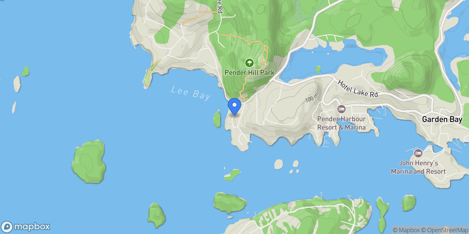 Map showing 13282 Keelson Road, Garden Bay, BC V0N 1S1, Garden Bay, British Columbia, Canada.