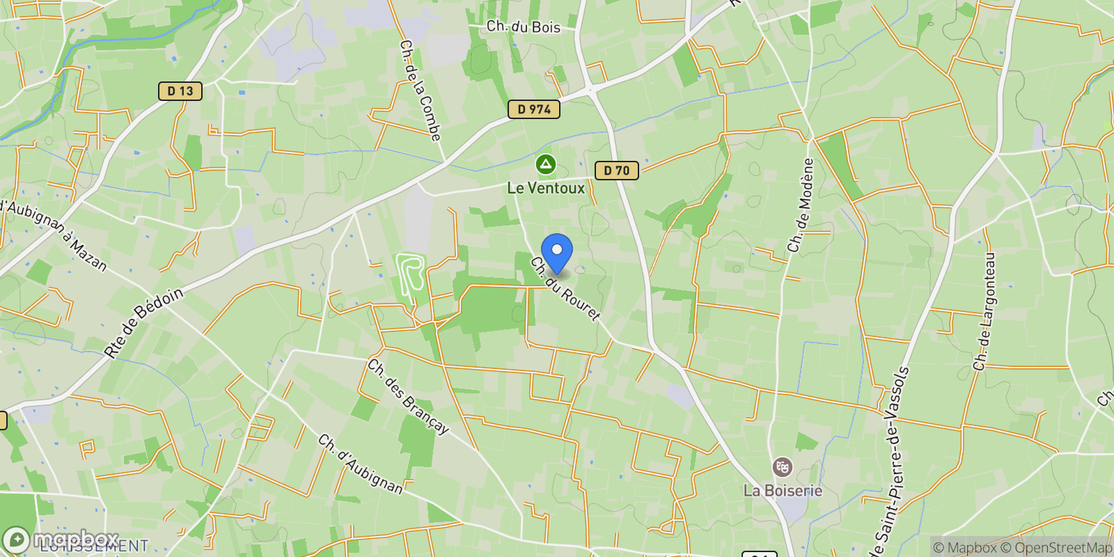 Map showing Mazan, Provence-Alpes-Côte d'Azur, France.